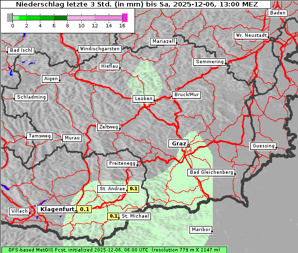 Niederschlag, 6. 12. 2025