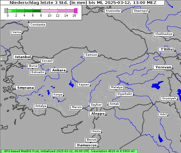 Niederschlag, 12. 3. 2025