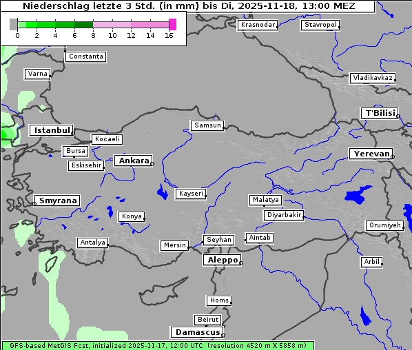 Niederschlag, 18. 11. 2025