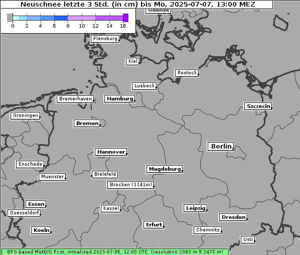 Neuschnee, 7. 7. 2025