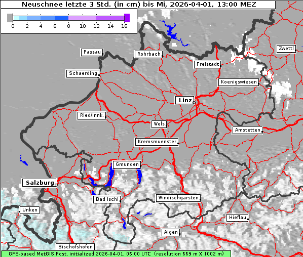 Neuschnee, 1. 4. 2026