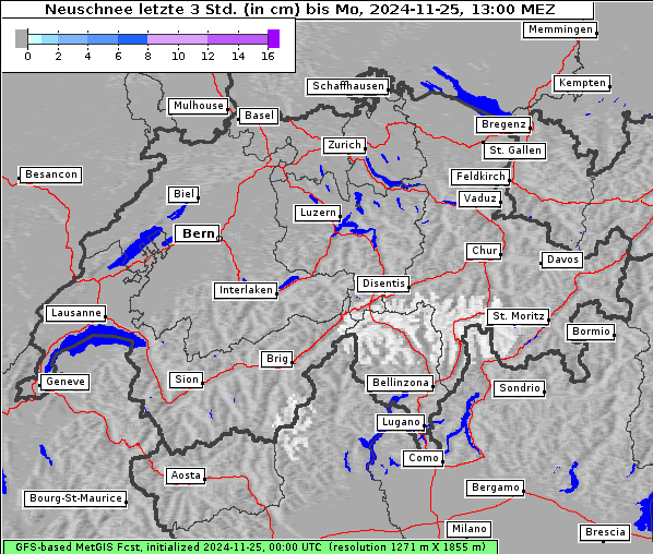 Neuschnee, 25. 11. 2024