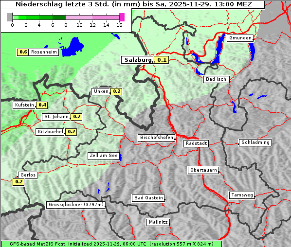 Niederschlag, 29. 11. 2025