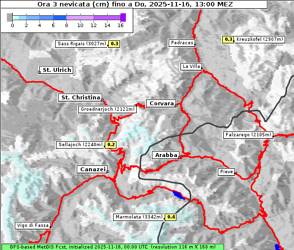 Neuschnee, 16. 11. 2025