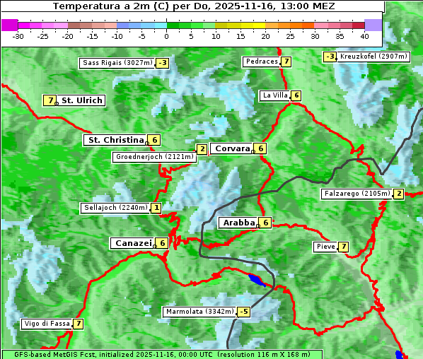 Temperatur, 16. 11. 2025