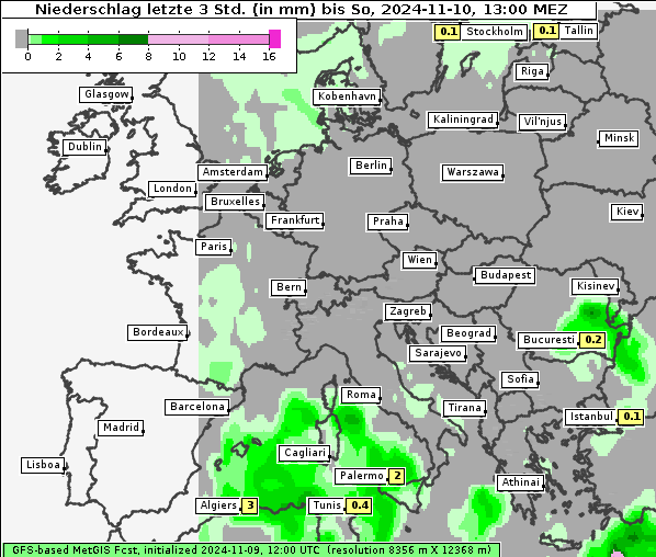 Niederschlag, 10. 11. 2024
