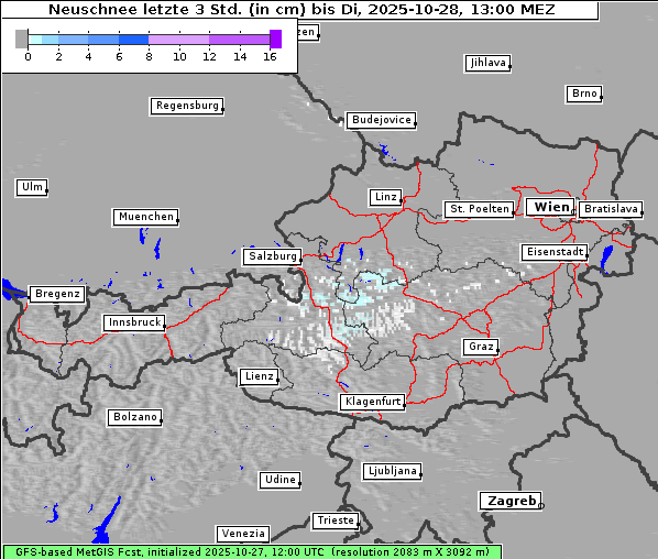Neuschnee, 28. 10. 2025
