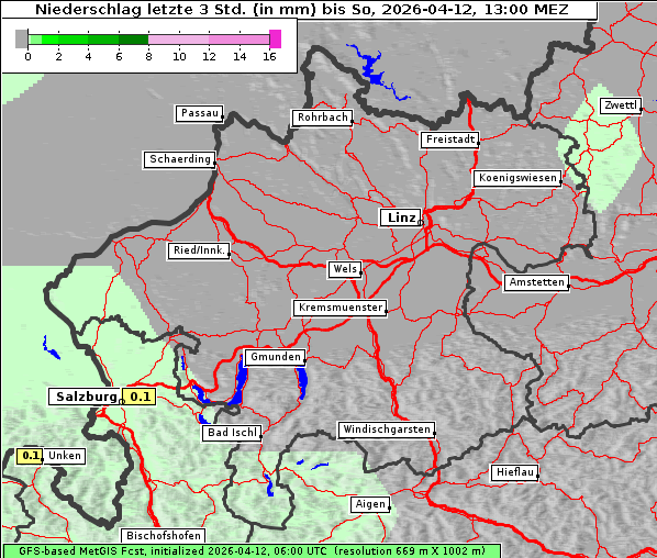 Niederschlag, 12. 4. 2026