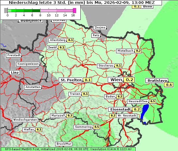 Niederschlag, 9. 2. 2026