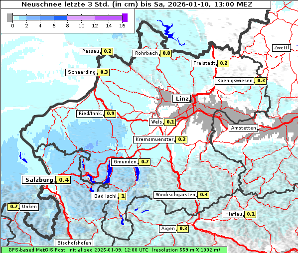 Neuschnee, 10. 1. 2026