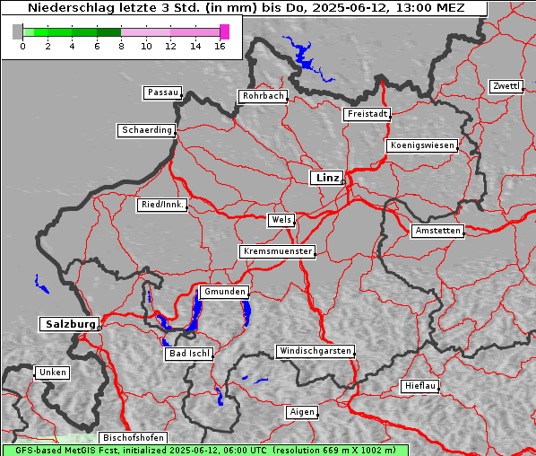 Niederschlag, 12. 6. 2025
