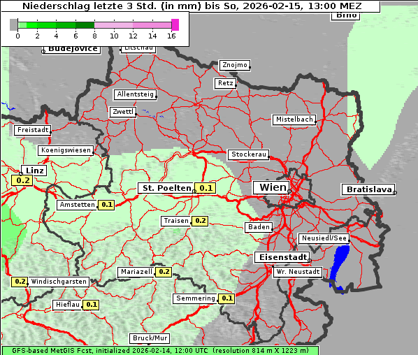 Niederschlag, 15. 2. 2026