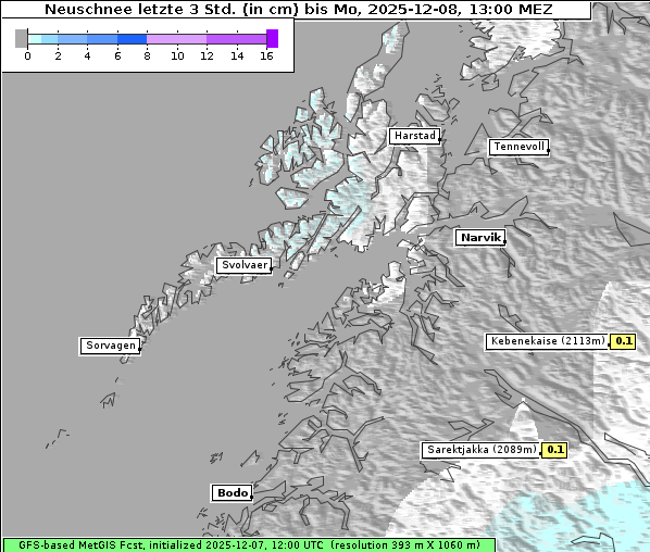 Neuschnee, 8. 12. 2025