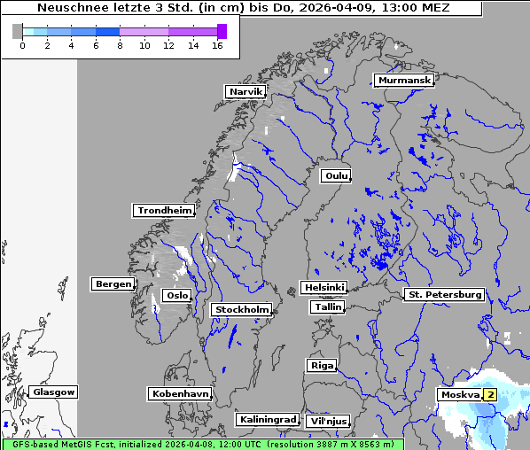 Neuschnee, 9. 4. 2026