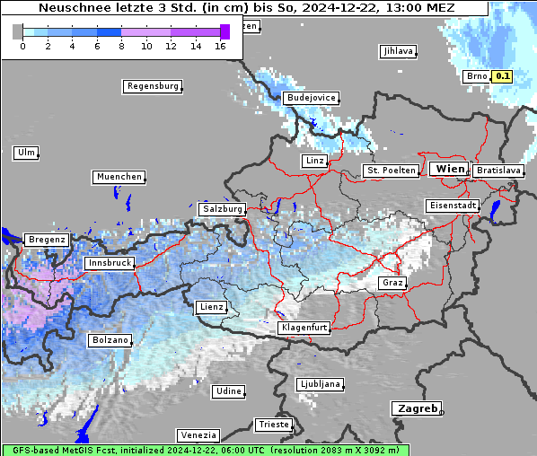 Neuschnee, 22. 12. 2024