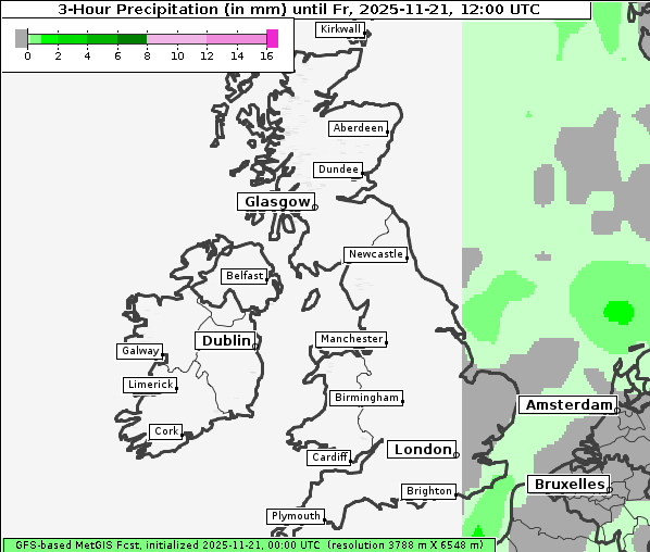 Niederschlag, 21. 11. 2025