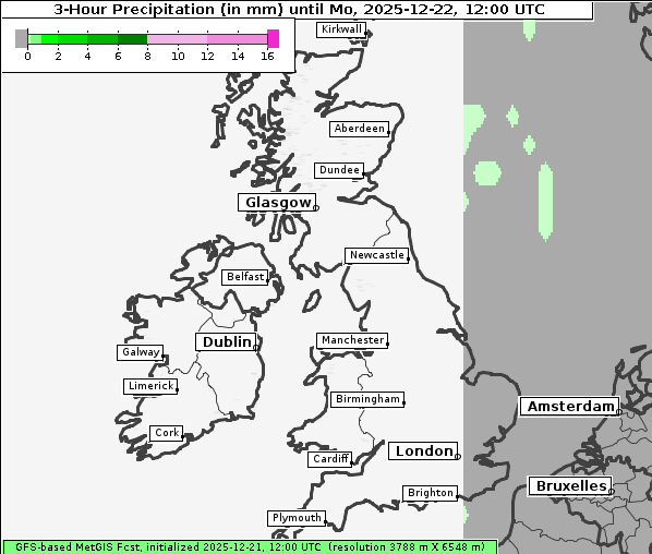 Niederschlag, 22. 12. 2025