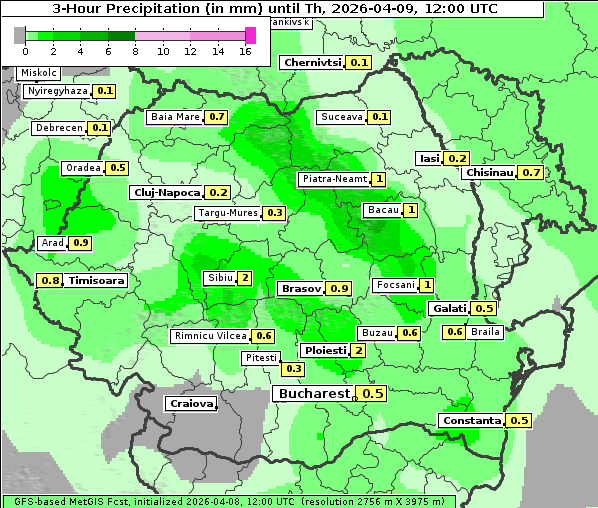 Niederschlag, 9. 4. 2026