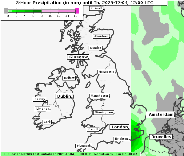 Niederschlag, 4. 12. 2025