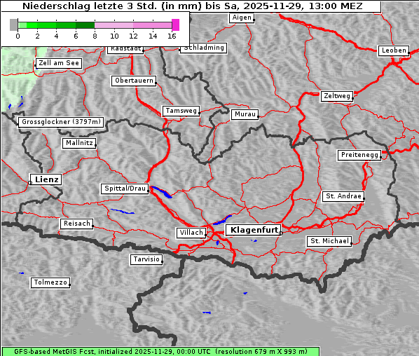 Niederschlag, 29. 11. 2025