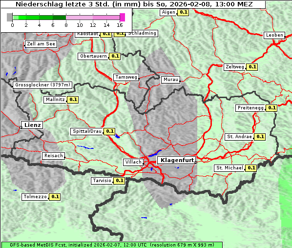 Niederschlag, 8. 2. 2026