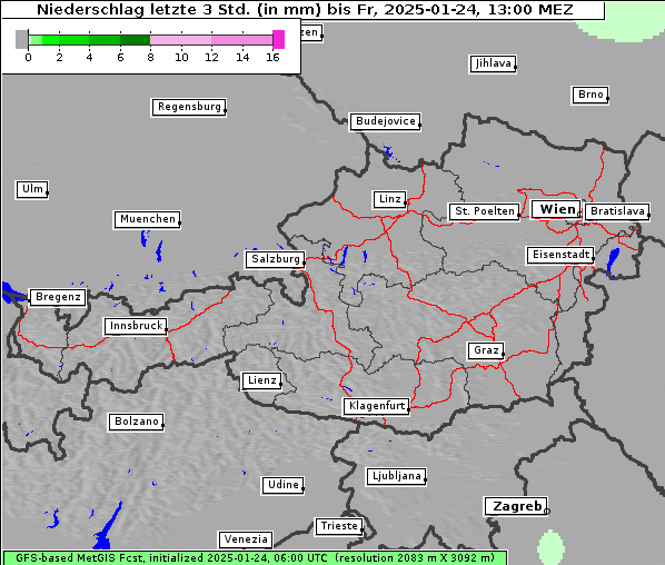 Niederschlag, 24. 1. 2025