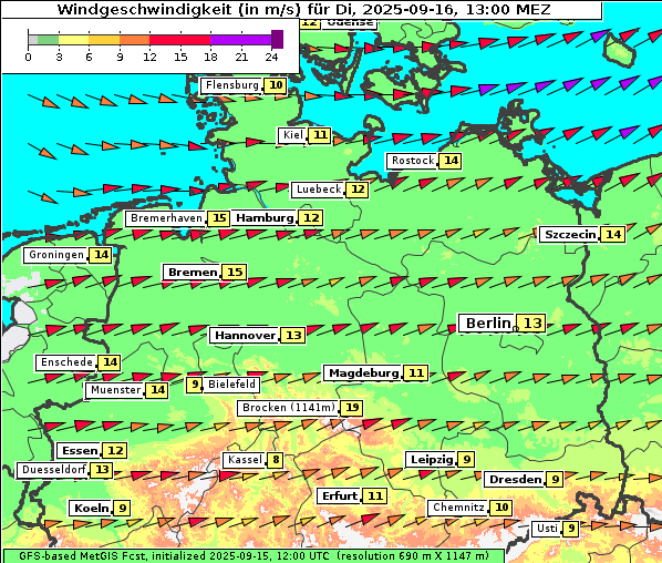 Wind, 16. 9. 2025