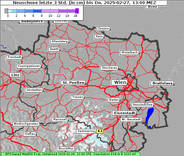 Neuschnee, 27. 2. 2025