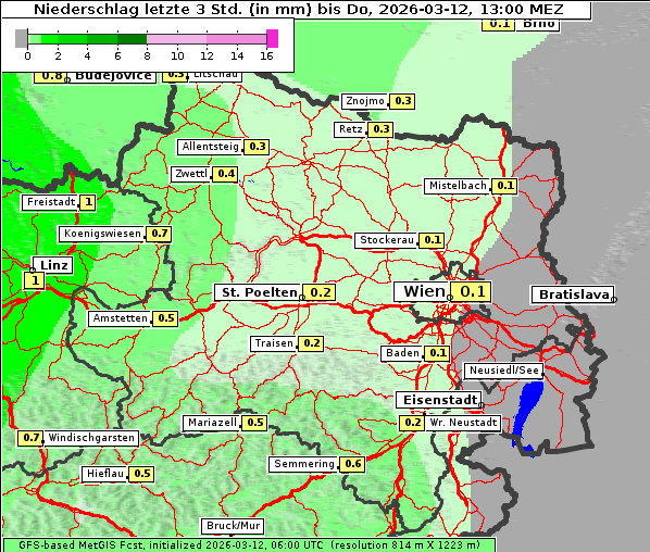 Niederschlag, 12. 3. 2026