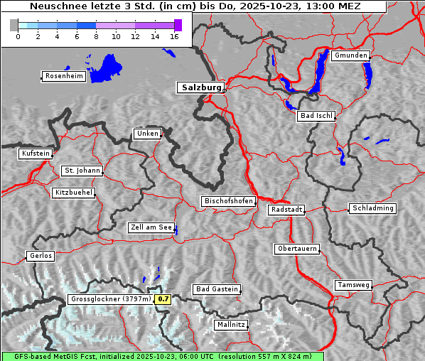 Neuschnee, 23. 10. 2025