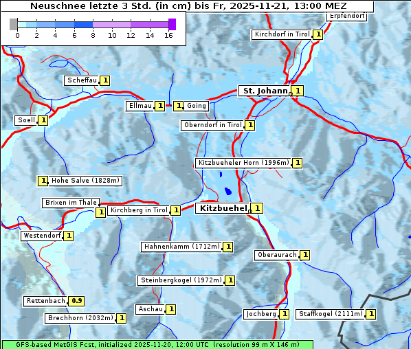 Neuschnee, 21. 11. 2025