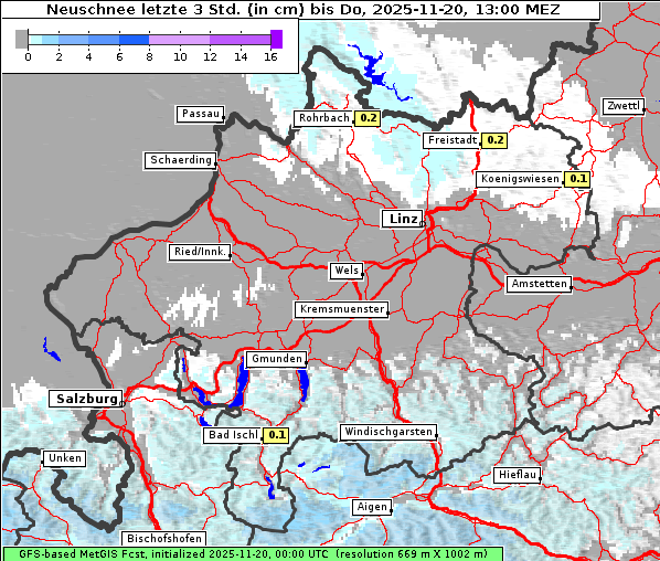 Neuschnee, 20. 11. 2025
