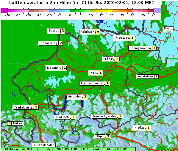 Temperatur, 1. 2. 2026