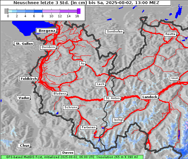 Neuschnee, 2. 8. 2025