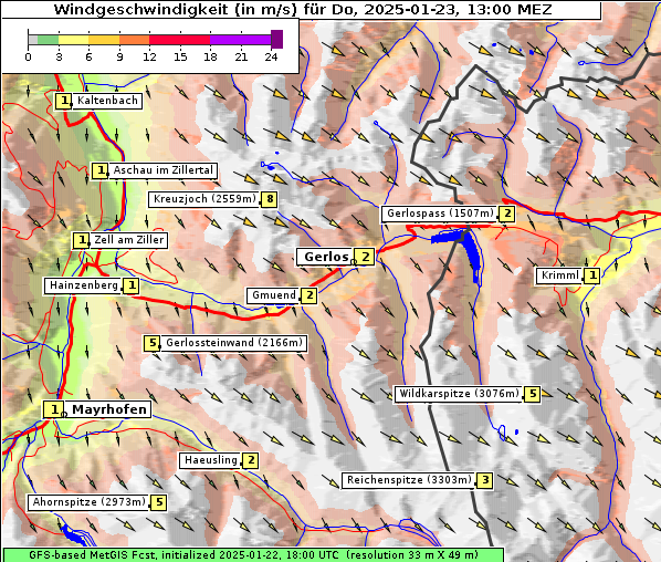 Wind, 23. 1. 2025