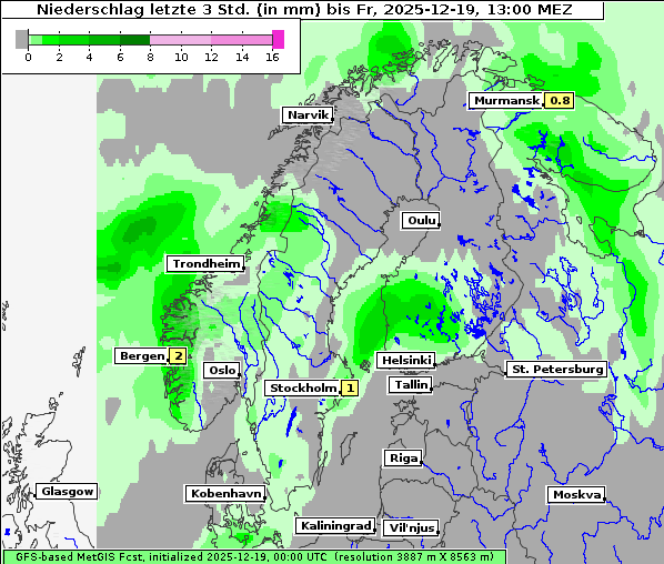 Niederschlag, 19. 12. 2025
