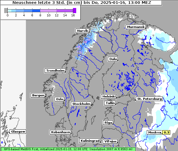 Neuschnee, 16. 1. 2025