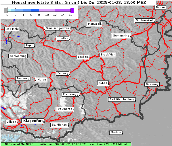 Neuschnee, 23. 1. 2025