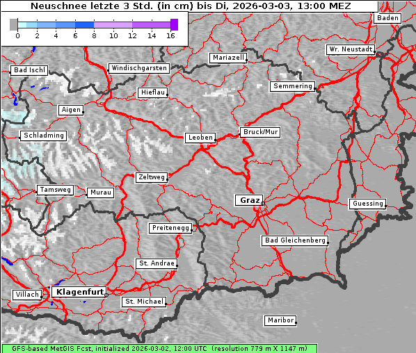 Neuschnee, 3. 3. 2026
