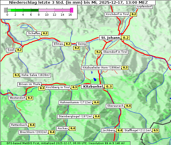 Niederschlag, 17. 12. 2025