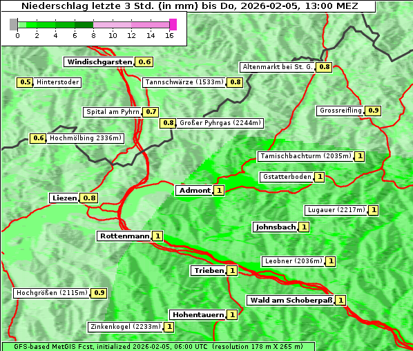 Niederschlag, 5. 2. 2026