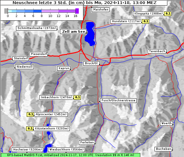 Neuschnee, 18. 11. 2024