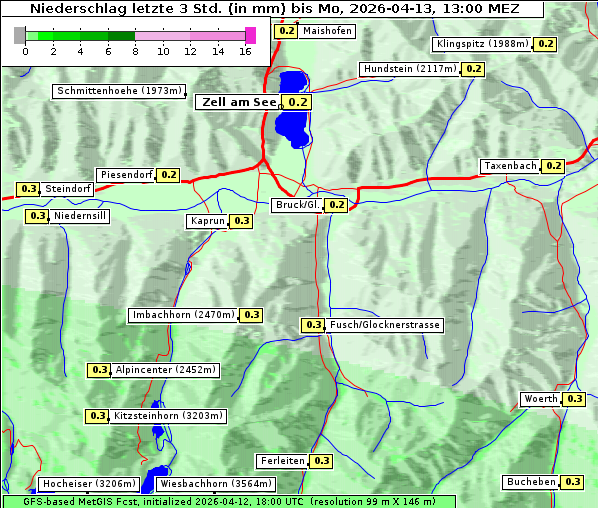 Niederschlag, 13. 4. 2026
