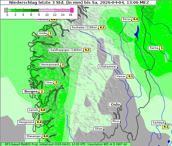 Niederschlag, 4. 4. 2026