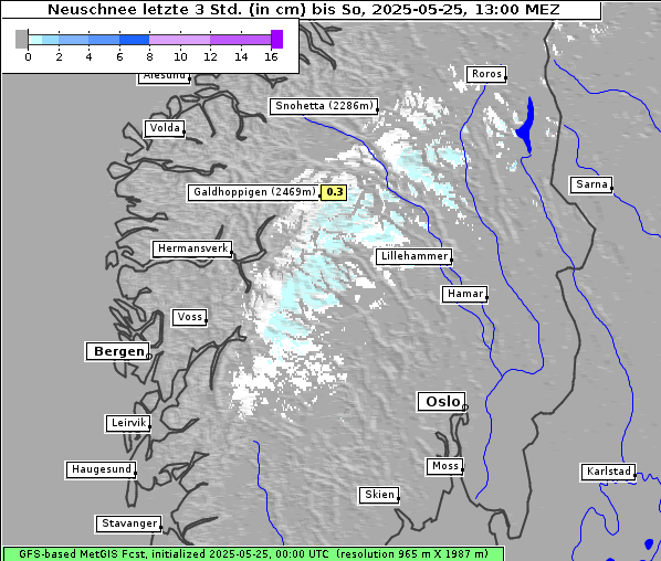Neuschnee, 25. 5. 2025