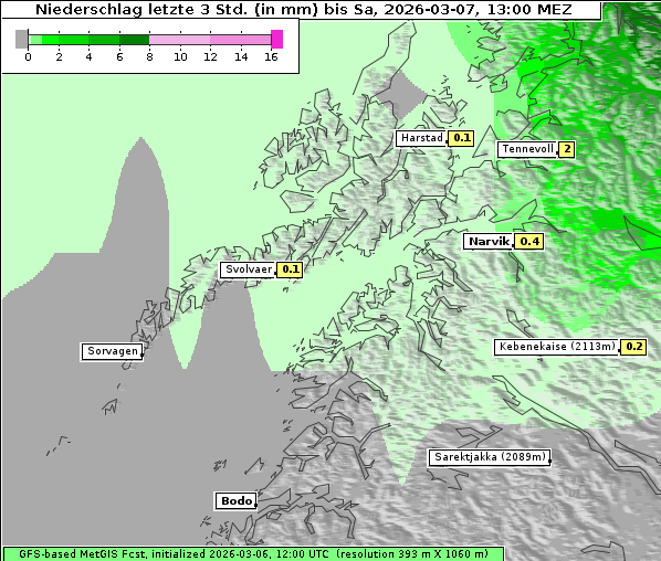 Niederschlag, 7. 3. 2026