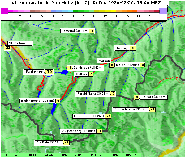 Temperatur, 26. 2. 2026