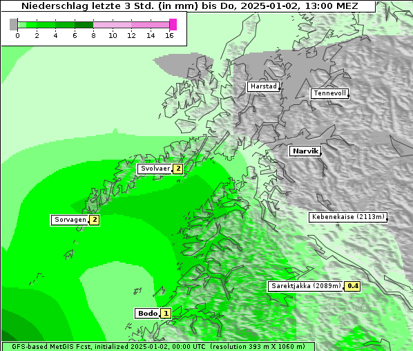 Niederschlag, 2. 1. 2025