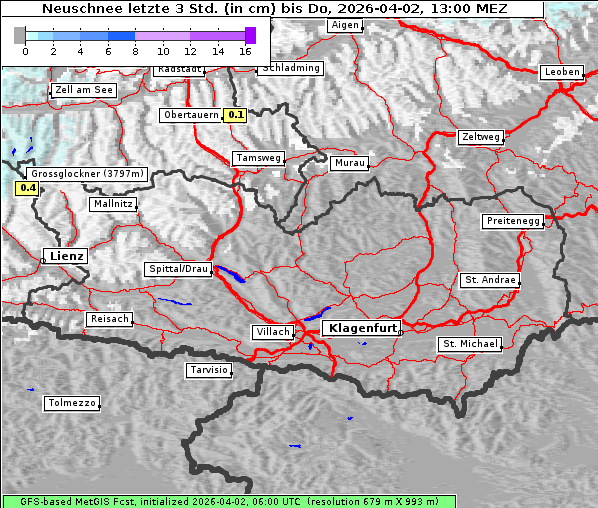 Neuschnee, 2. 4. 2026