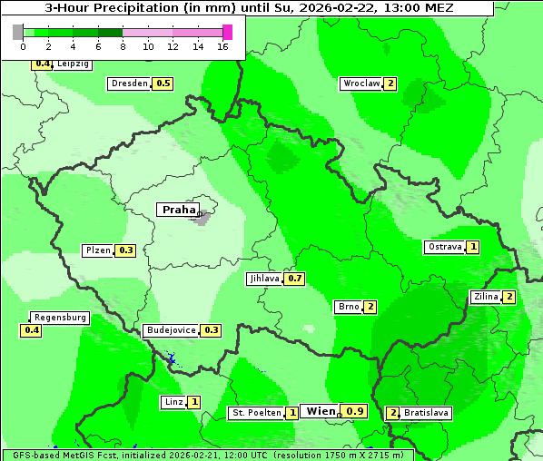 Niederschlag, 22. 2. 2026